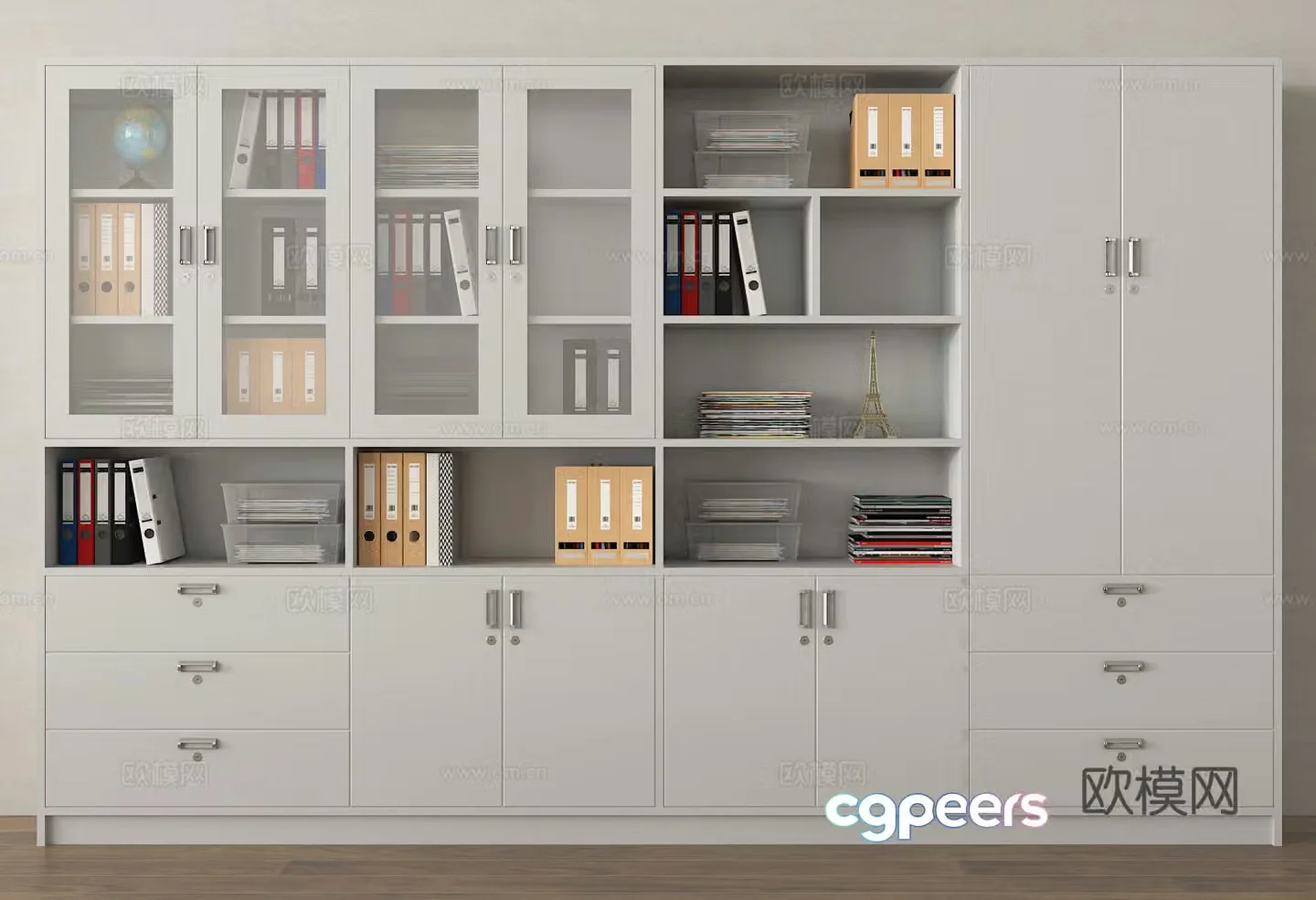 Iron cabinet File cabinet Office cabinet Information cabinet 3D model