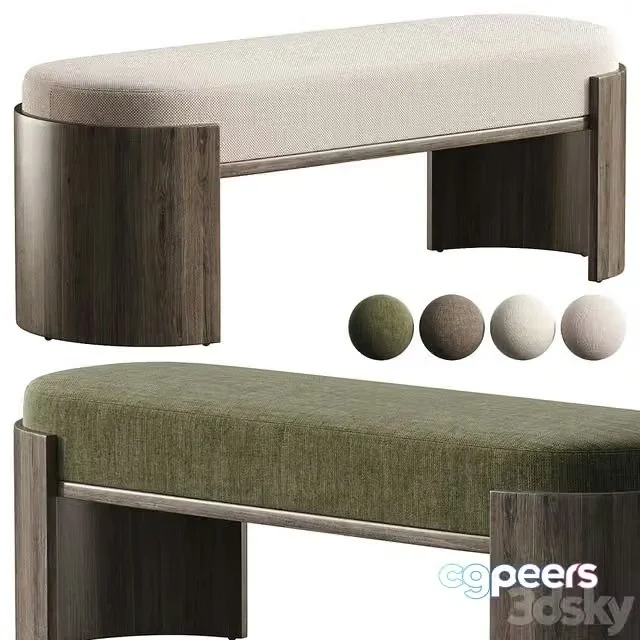 3ds Max Free – Hug Bench Parla