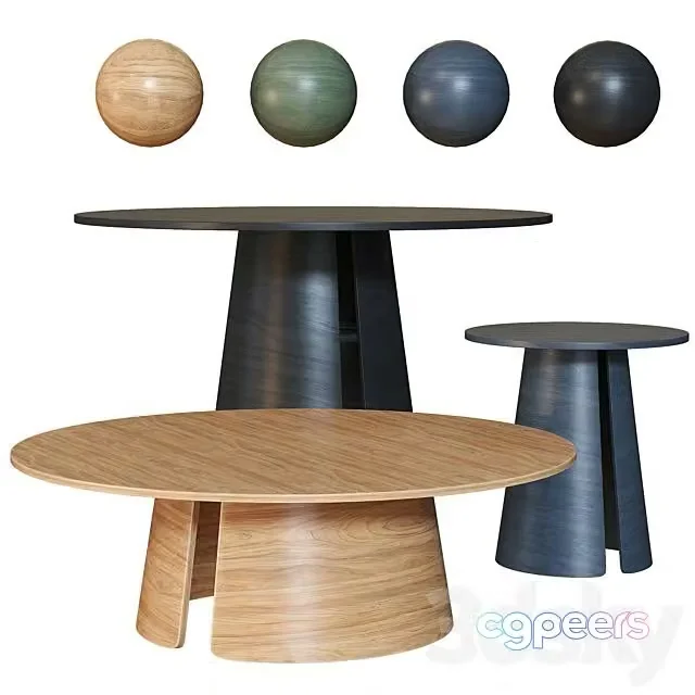 3ds Max Free – Cep TEULAT Dining and Coffee Table
