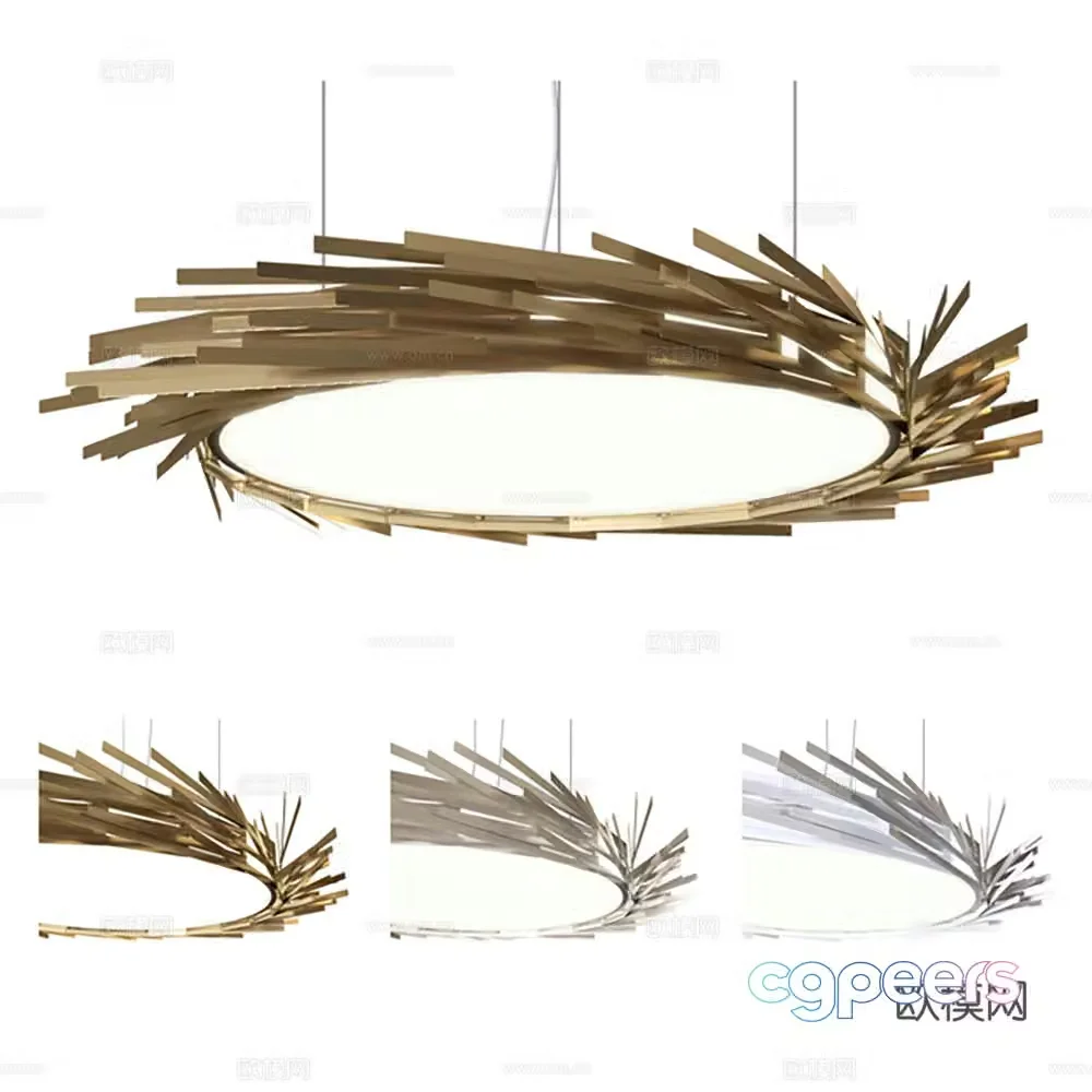 Chandelier Decorative Light Ring Light 3D Model