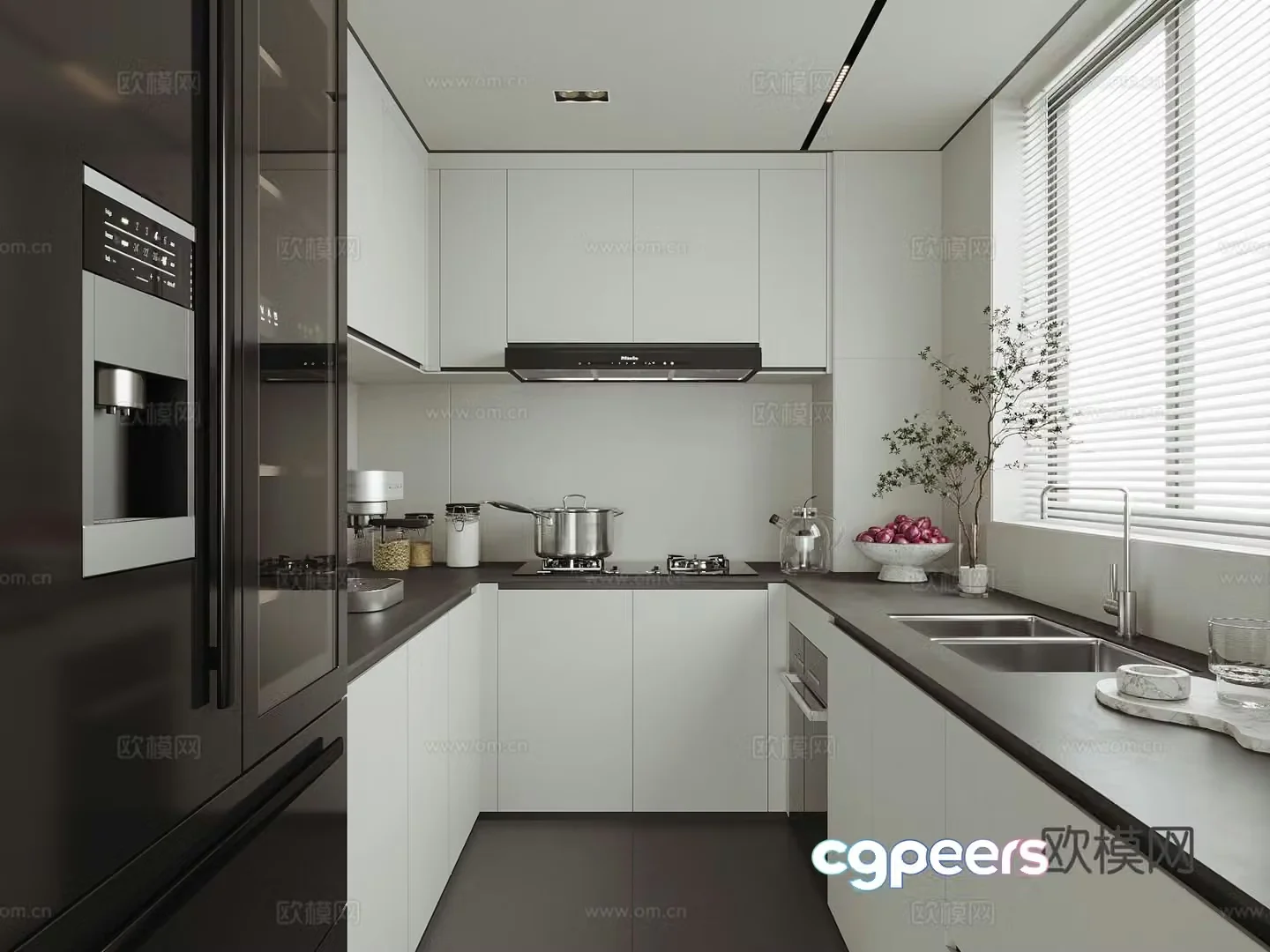 Modern kitchen 3d model
