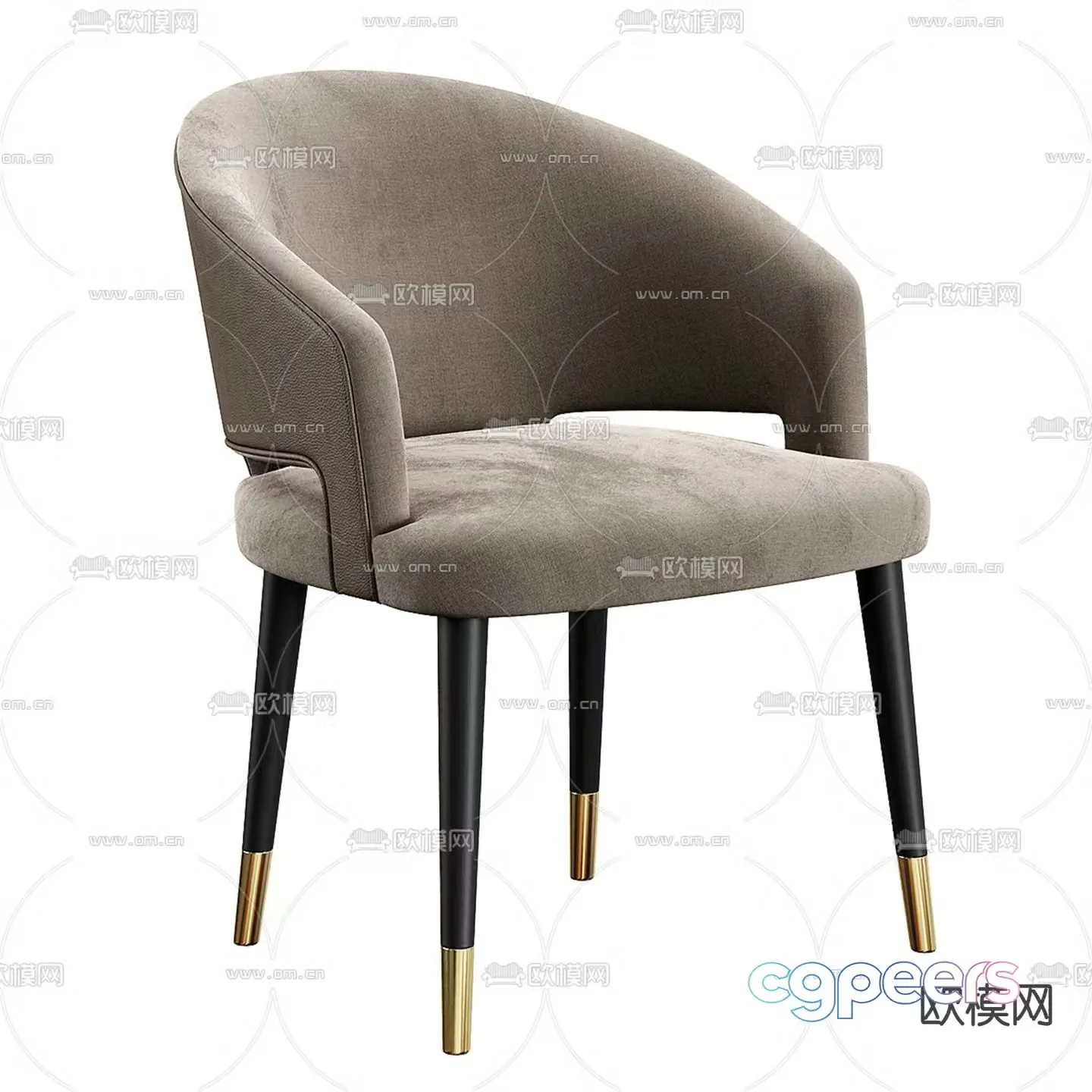 Modern chair dining chair 3d model