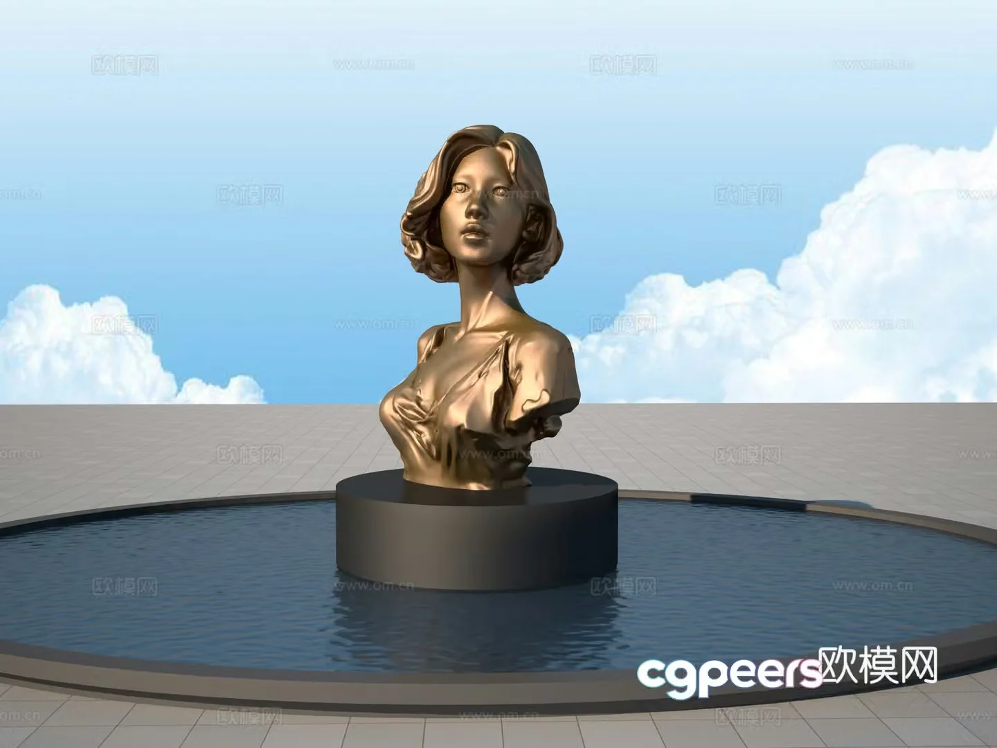 Contemporary girl 3d model