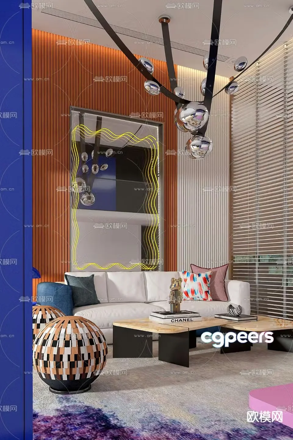 Anora Design Memphis Wind Living Room 3D Model