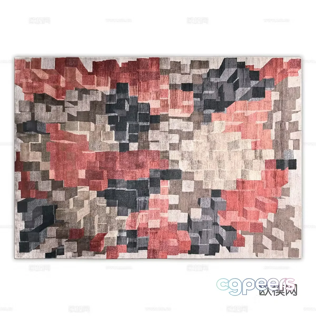Modern minimalist carpet Carpet Simple carpet Living room carpet Decorative carpet 3d model