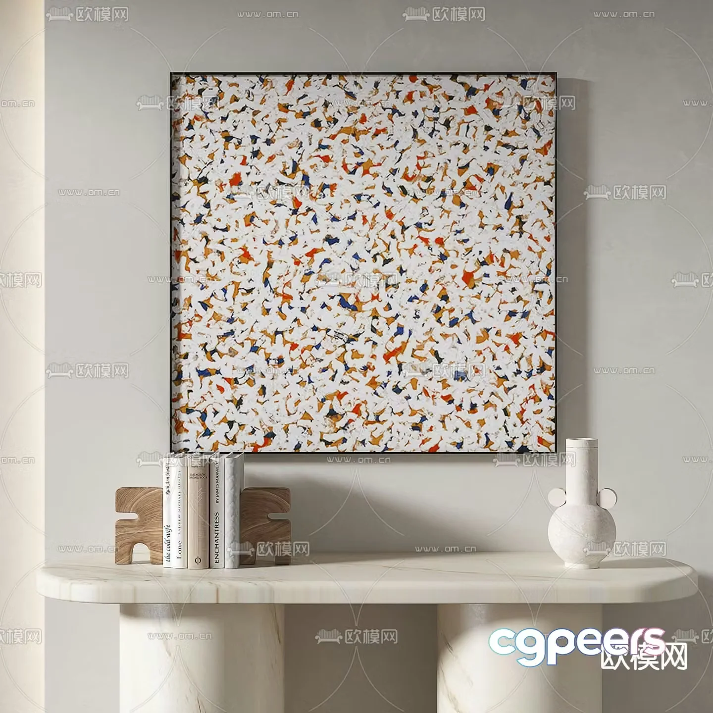 Abstract painting Texture painting Decorative painting 3d model
