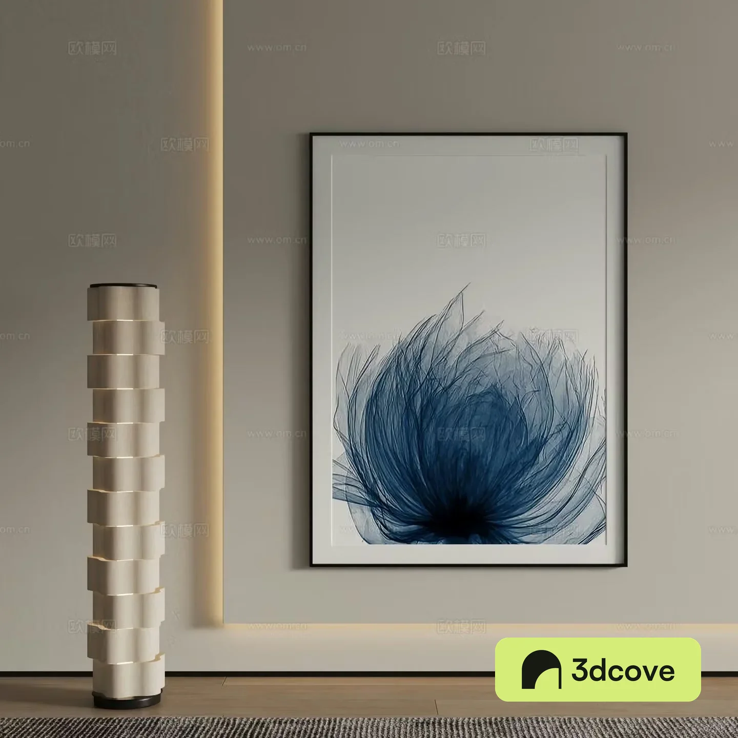 Modern decorative painting Flower hanging painting