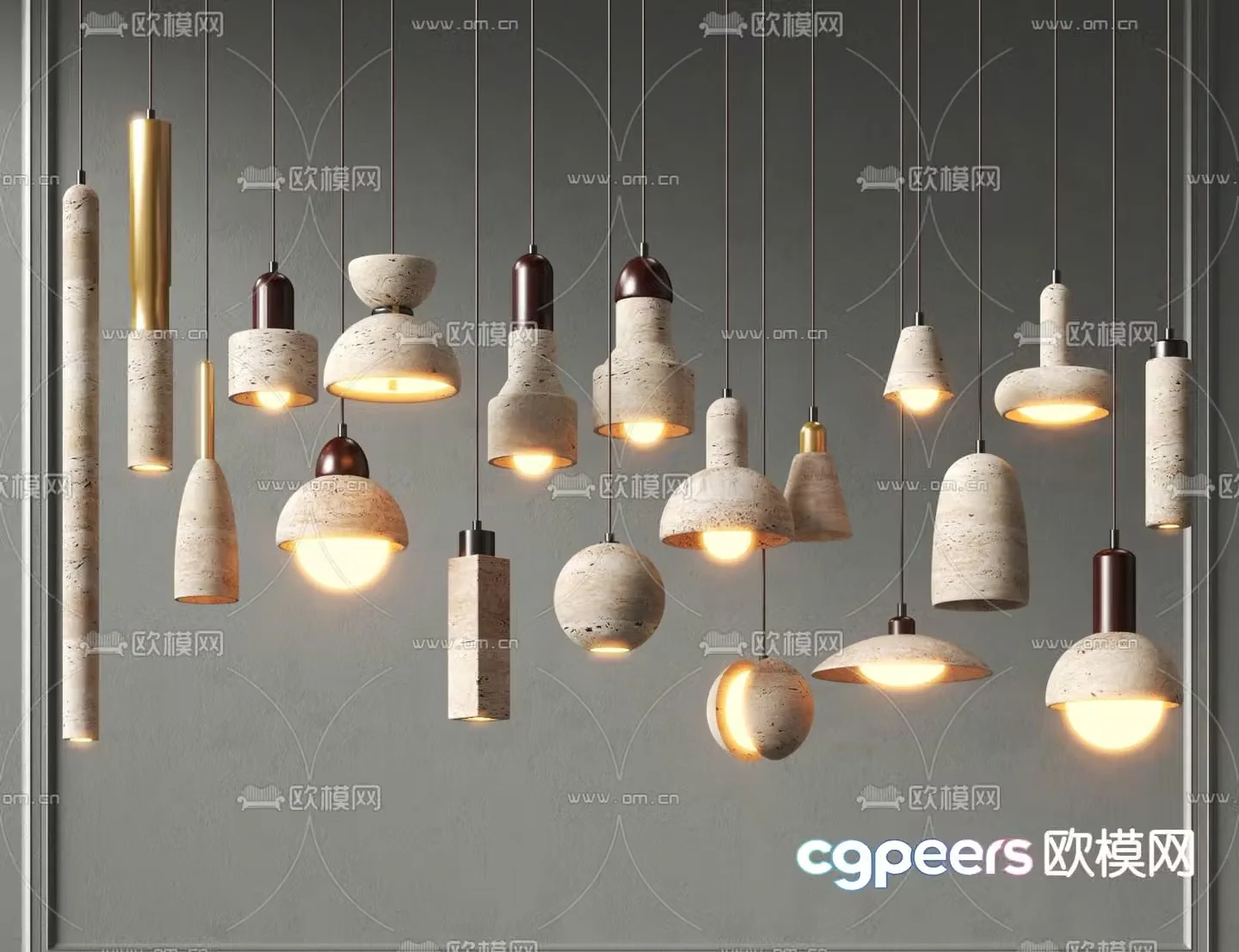 Simple chandelier 3d model