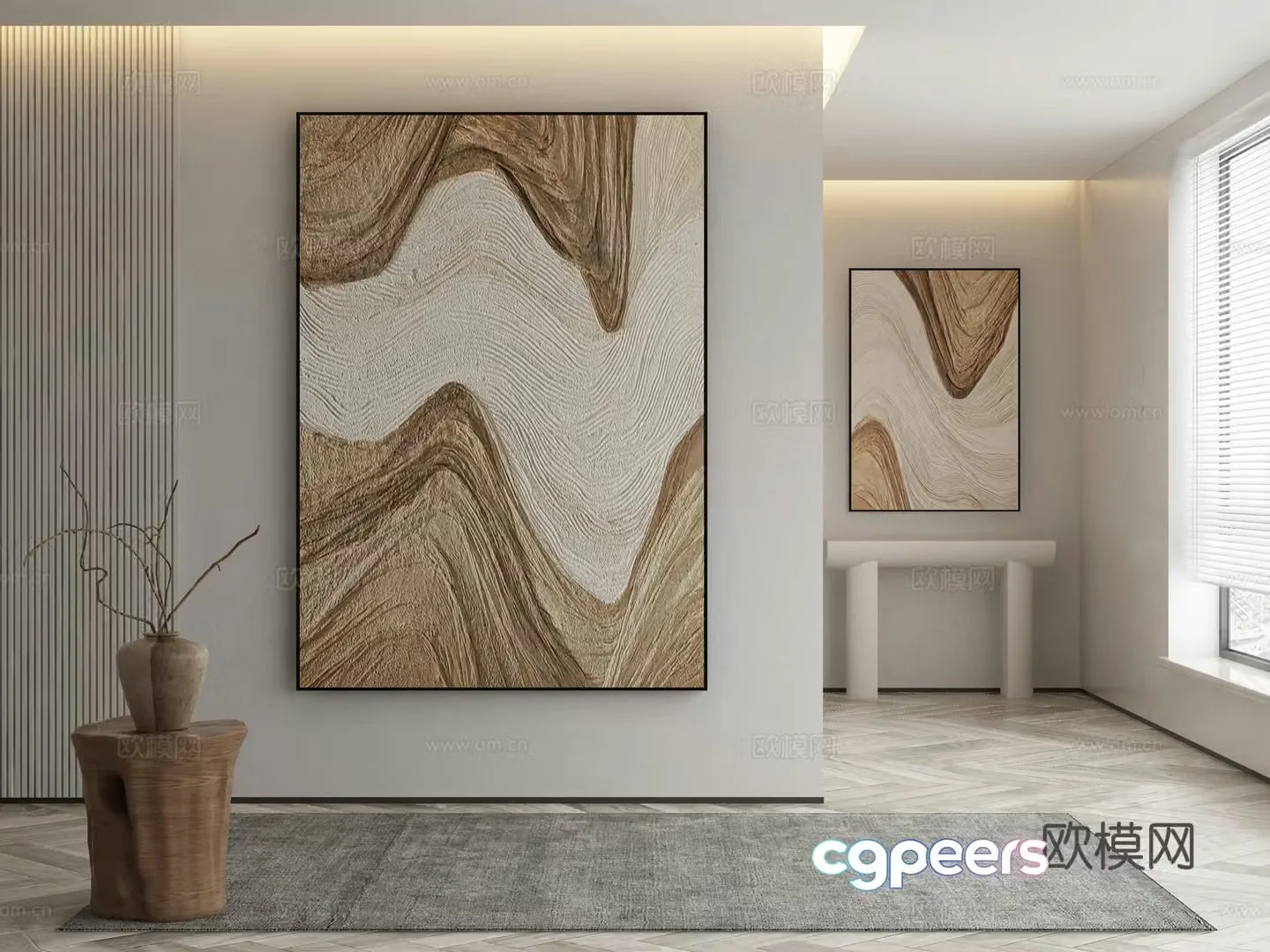 Modern decorative painting 3d model