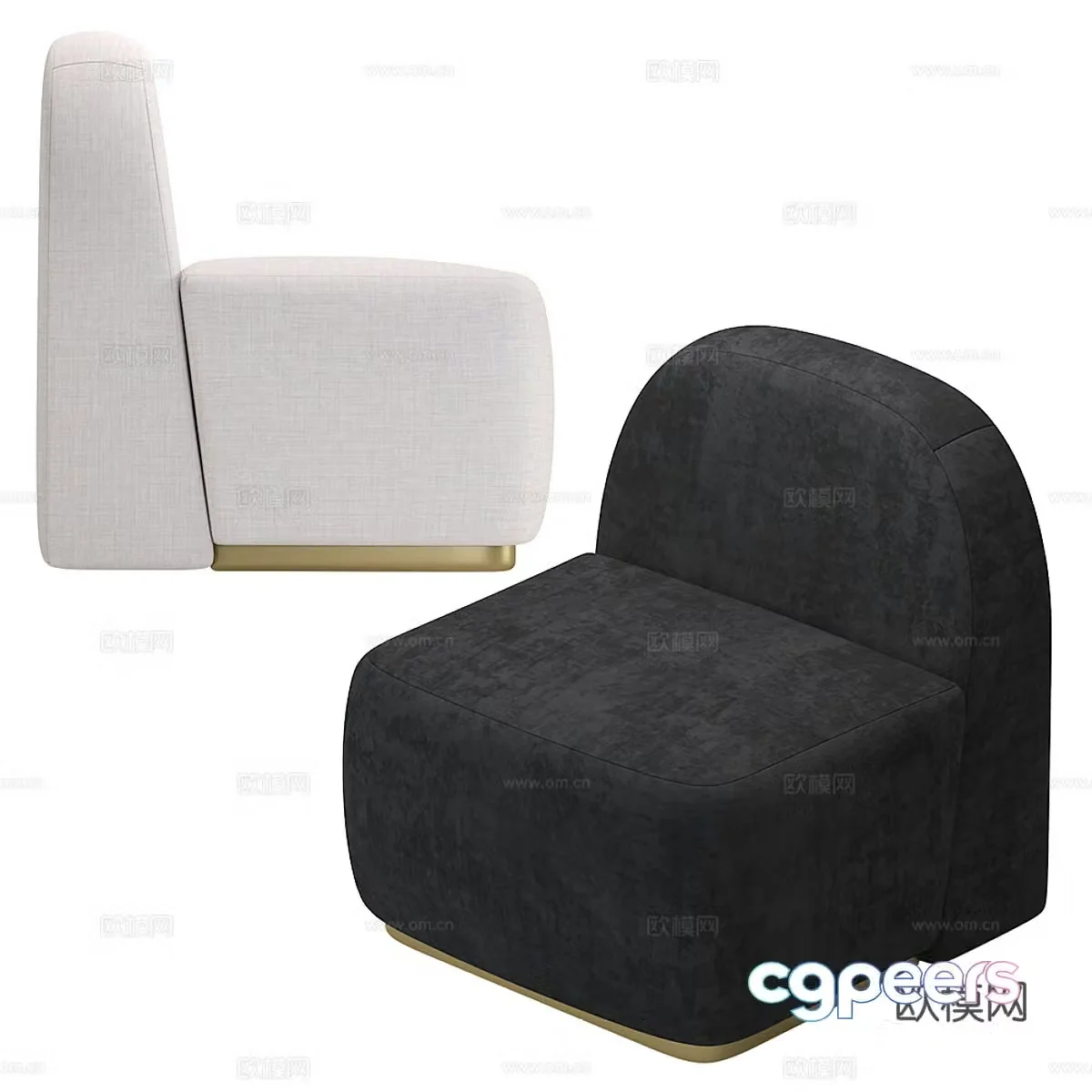 Sofa coffee table combination 3D model