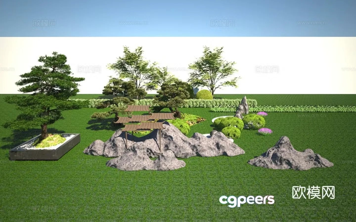Landscape plant landscaping 3D model