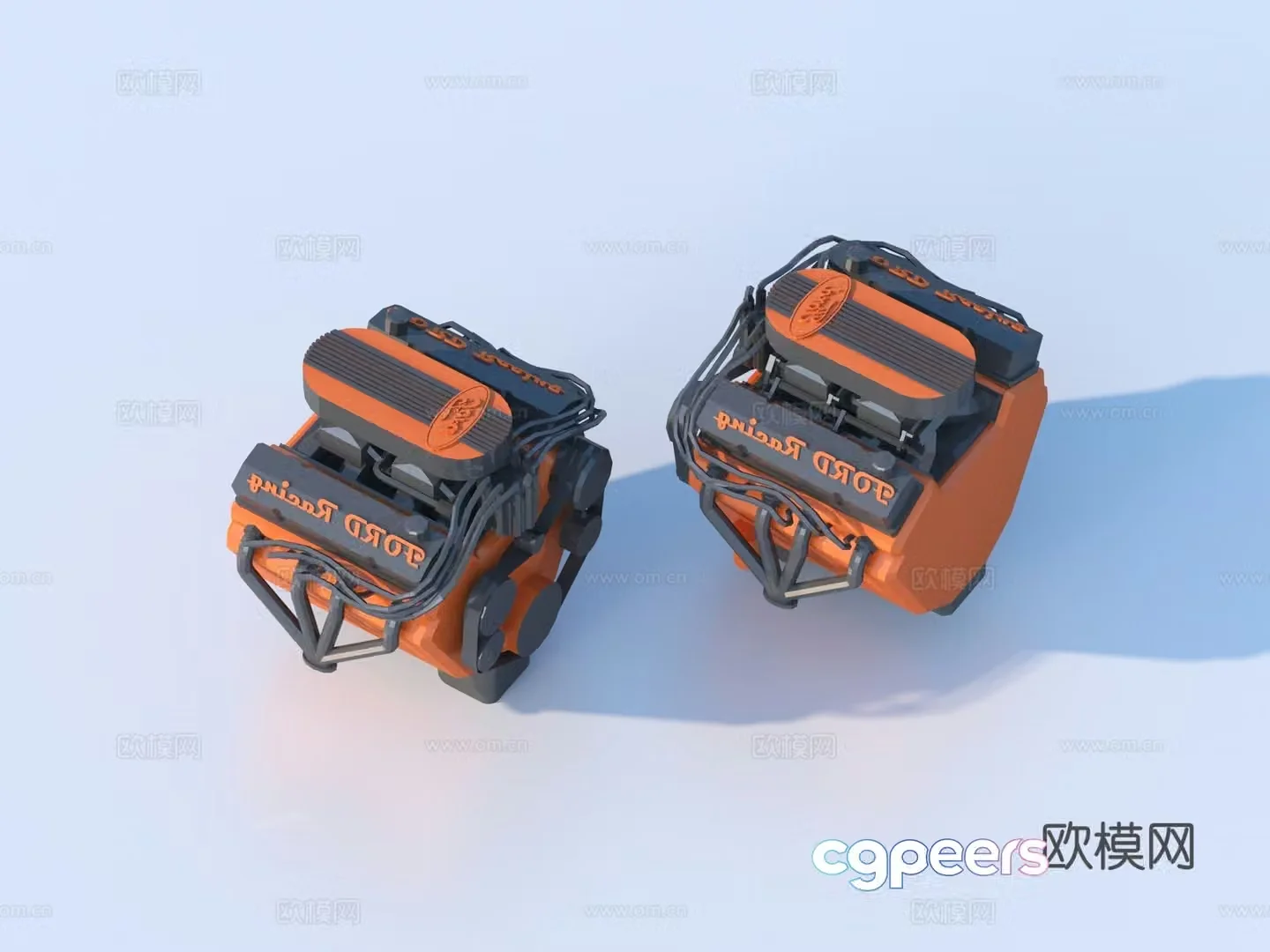 Motor Motor Engine Engine Power System Industrial Equipment 3D Model