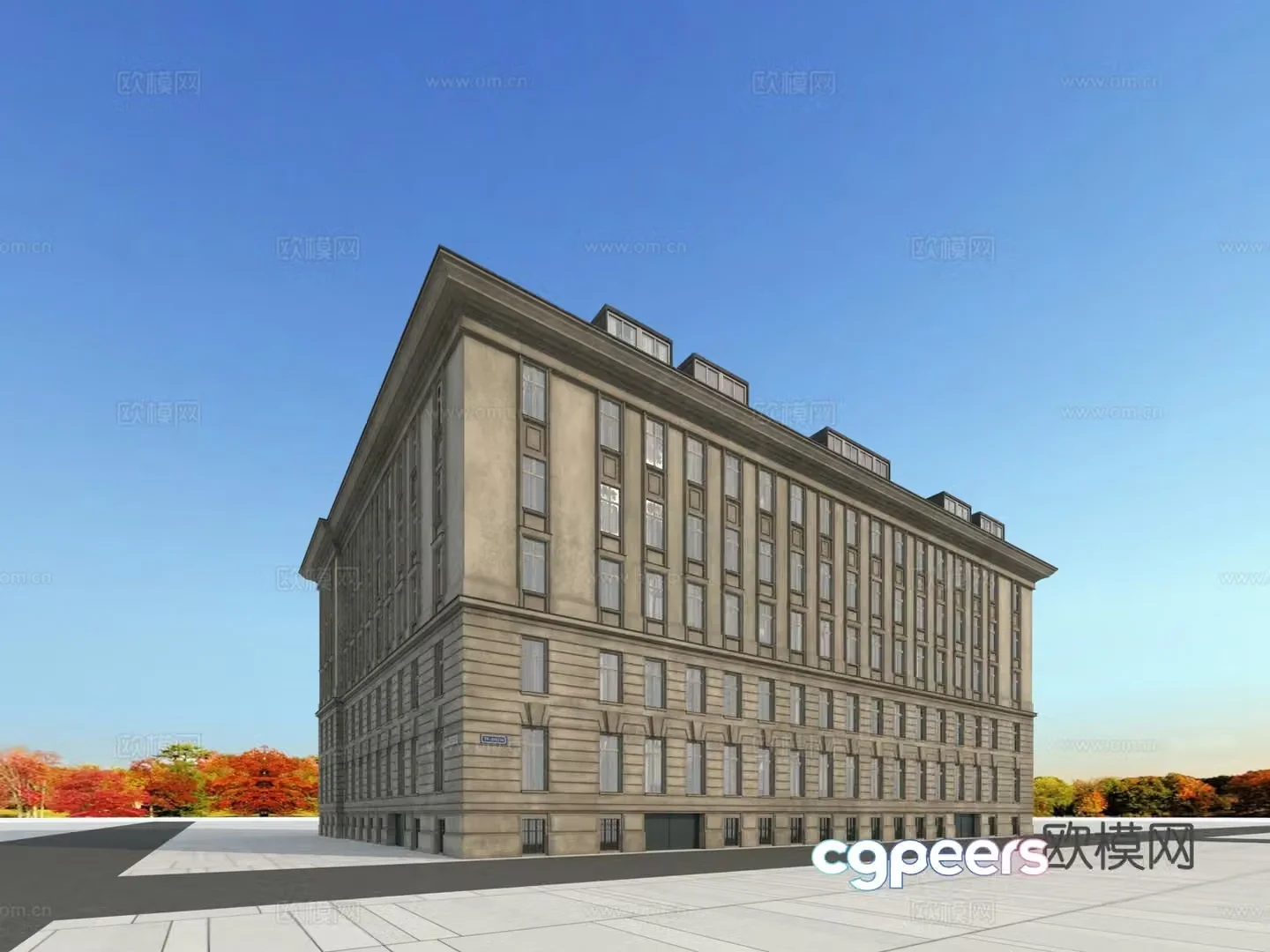 Building building exterior 3d model