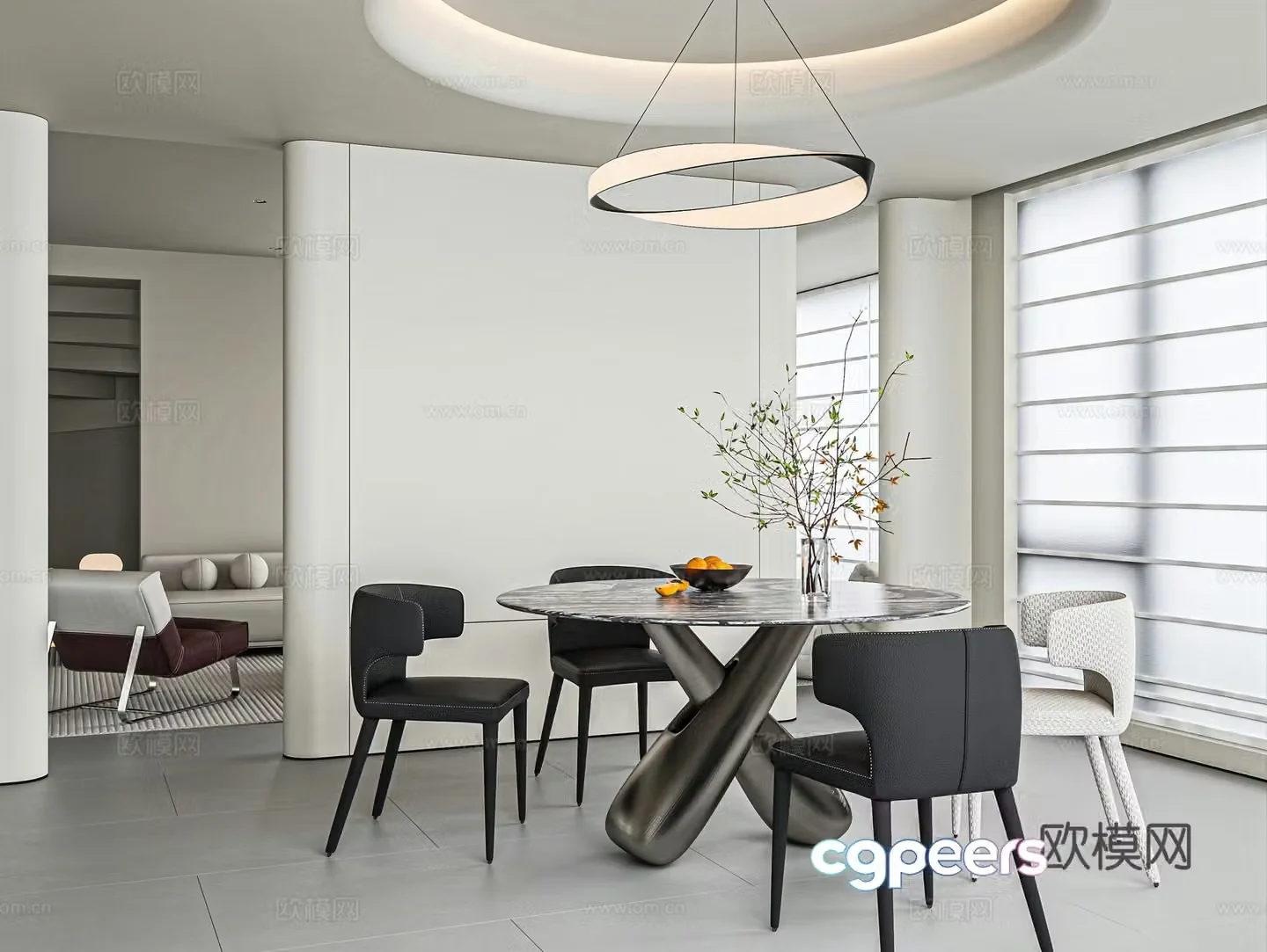Modern restaurant 3d model
