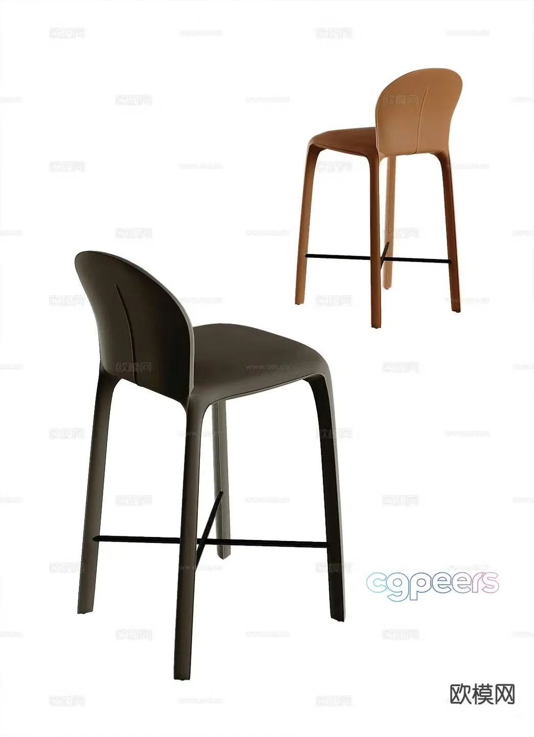 bar stool bar stool high stool 3d model
