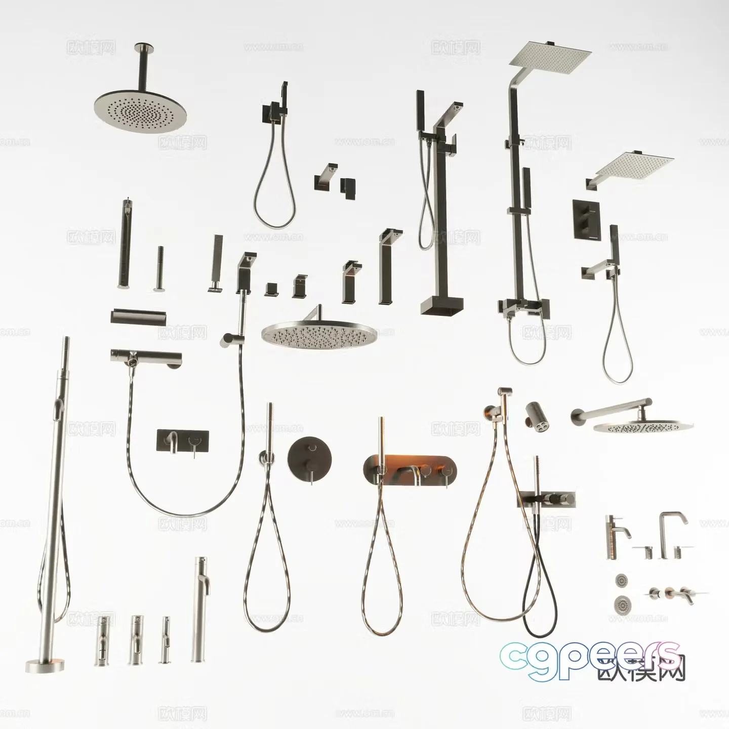 Bathroom Shower Room Shower 3D Model