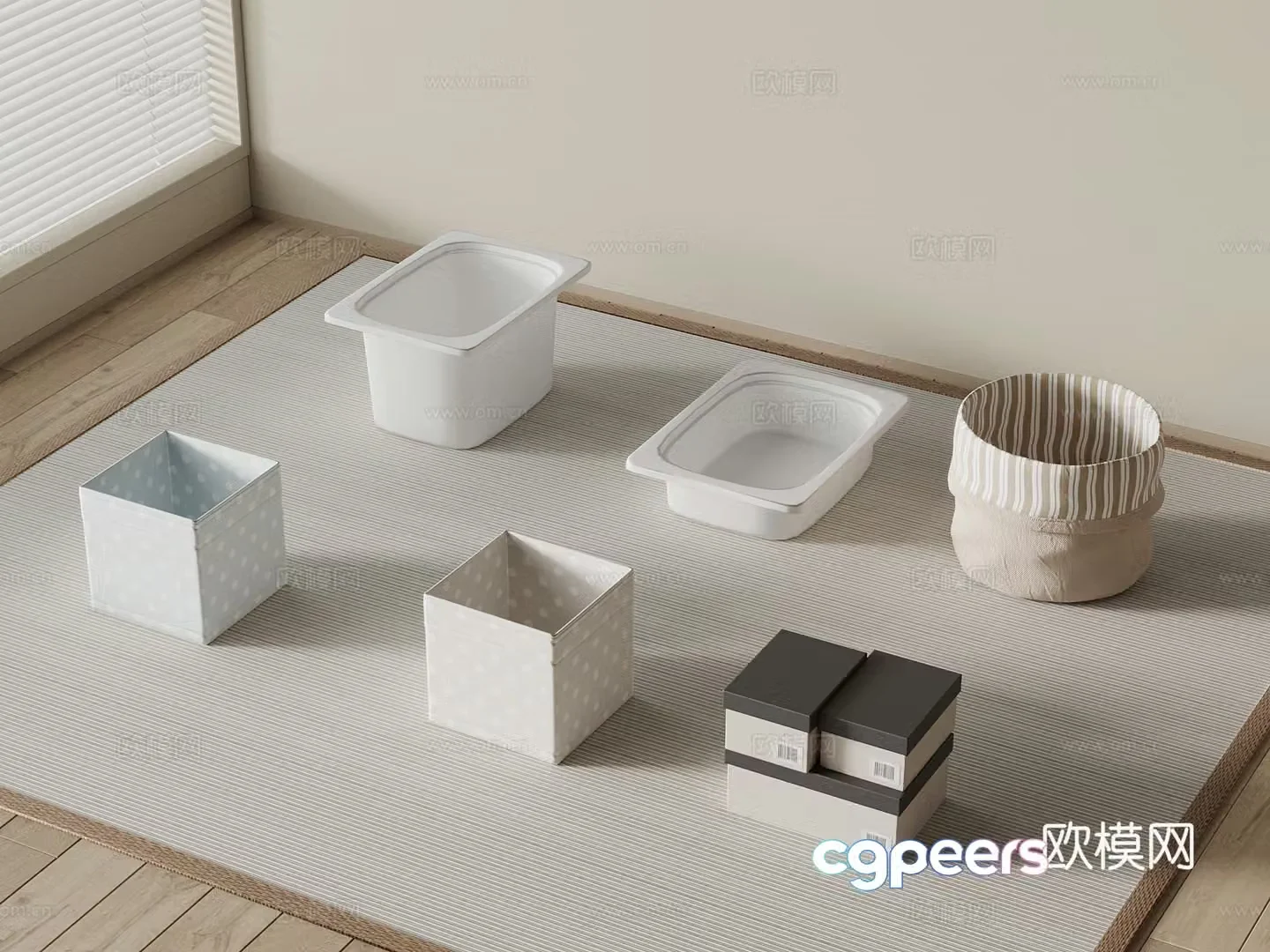 Modern children’s storage box storage box 3D model