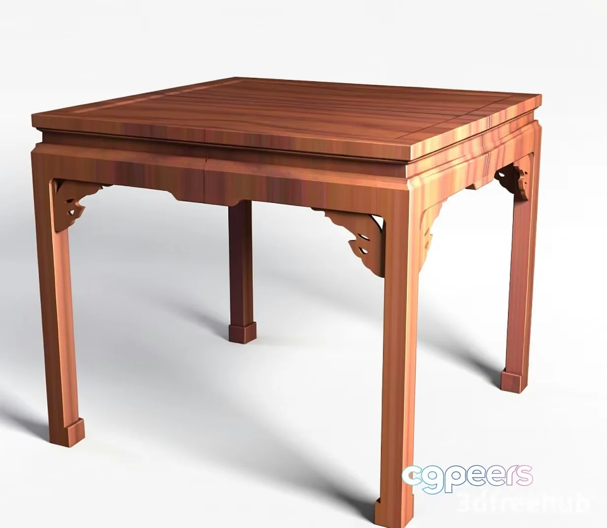 A Wooden Table 3D Model – 20852 – VRAY Render