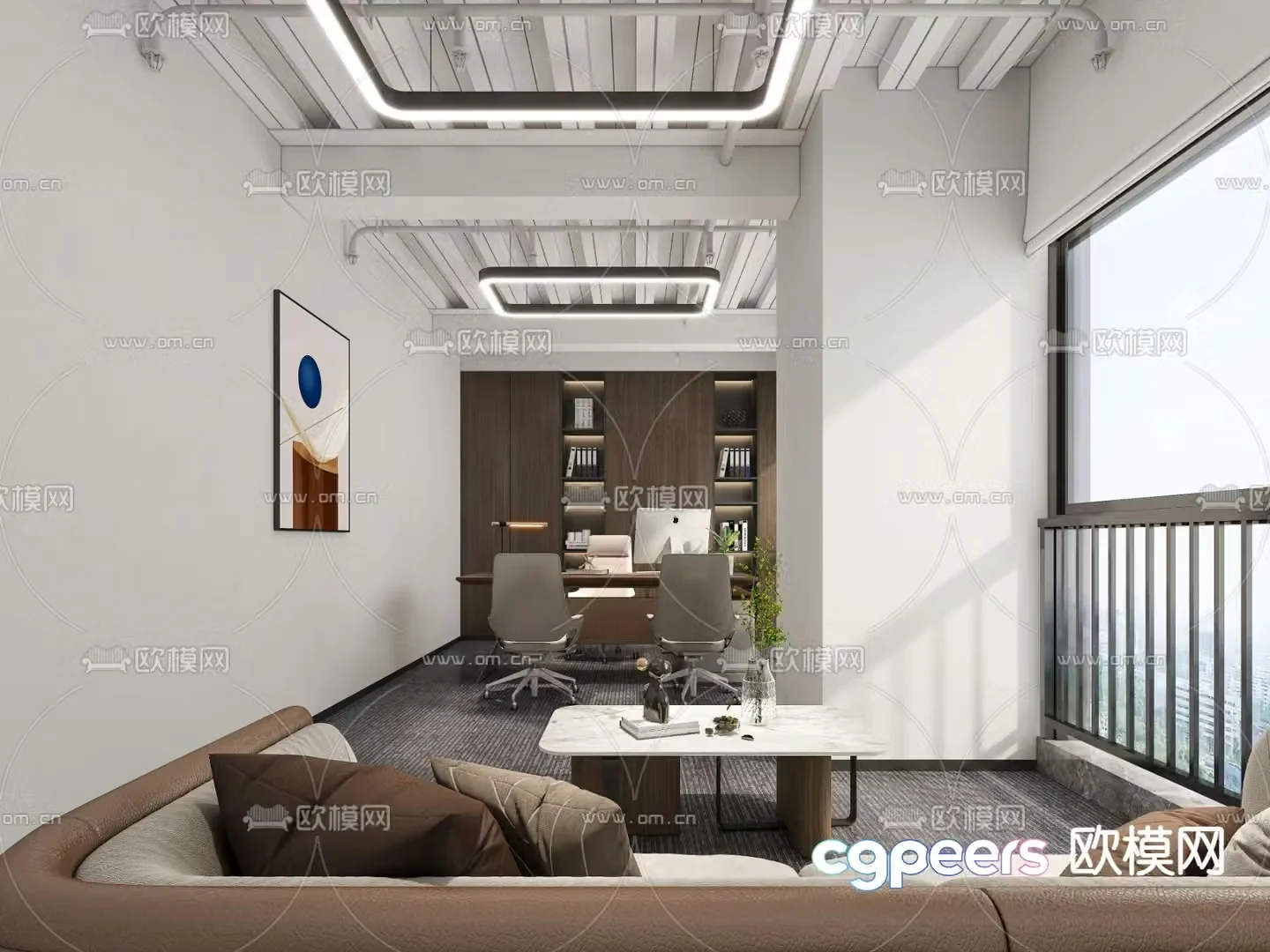 General Manager’s Room Chairman’s Room 3D model