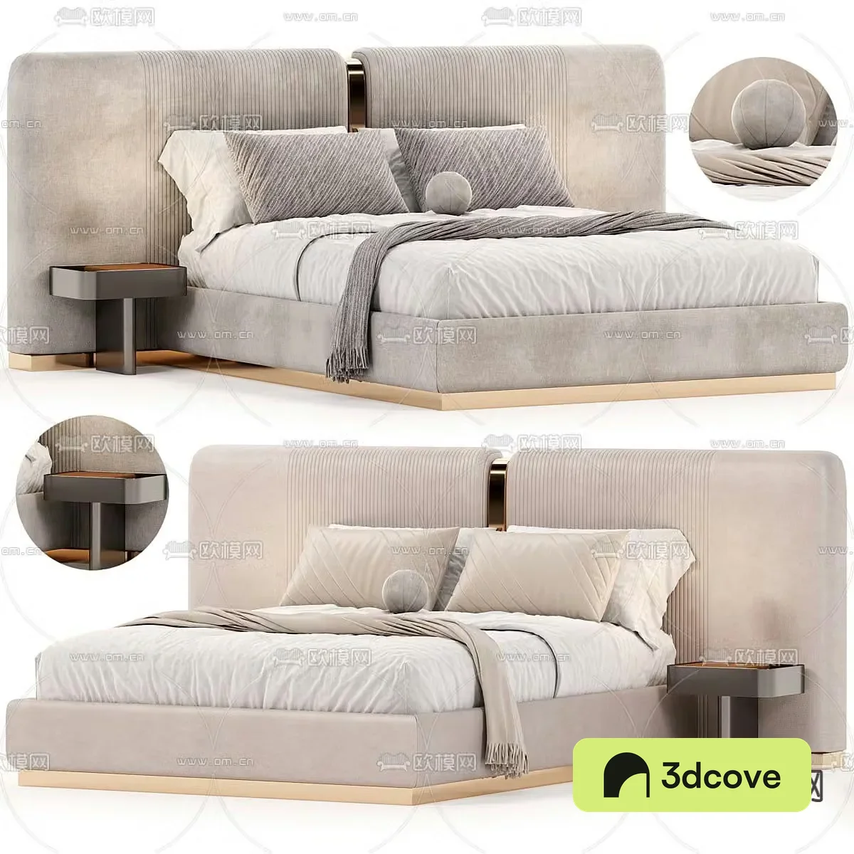 Modern double bed