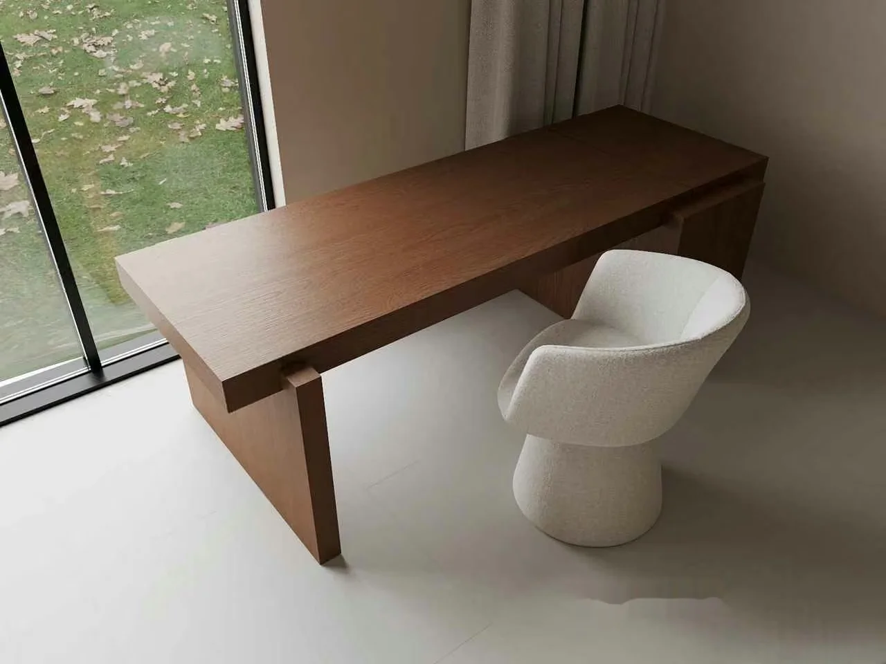 Modern Minimalist Desk 3D Model – 12864 – CORONA Render