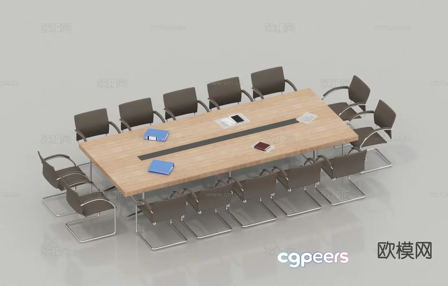 Modern conference table conference table 3d model