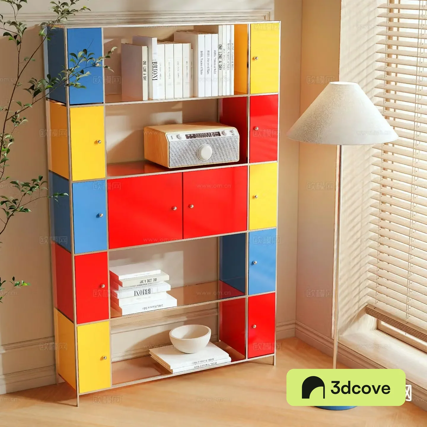 Bauhaus bookcase bookshelf storage rack
