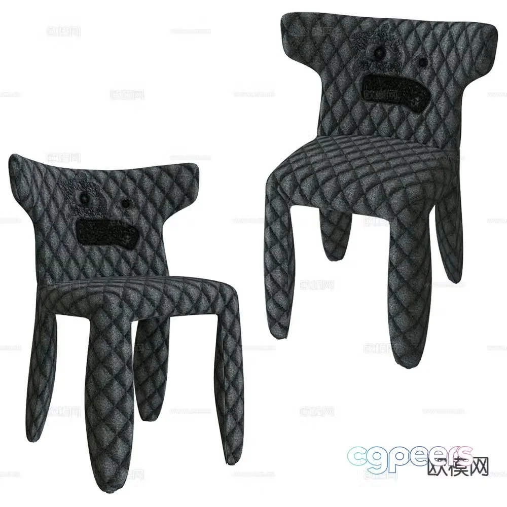Moooi cartoon chair children’s chair dining chair 3d model