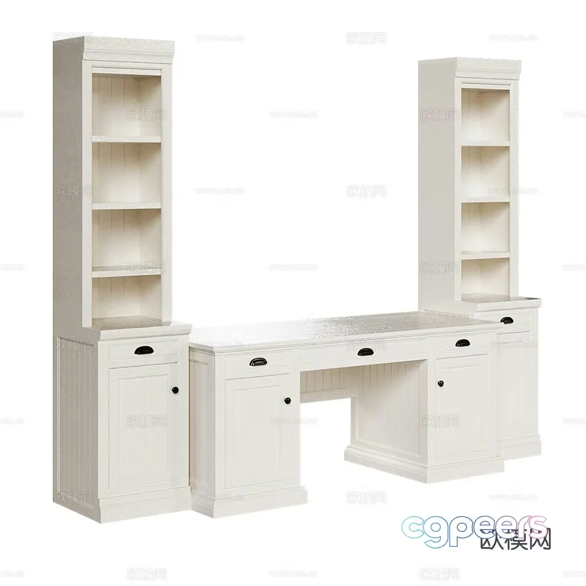 Nordic desk desk 3d model