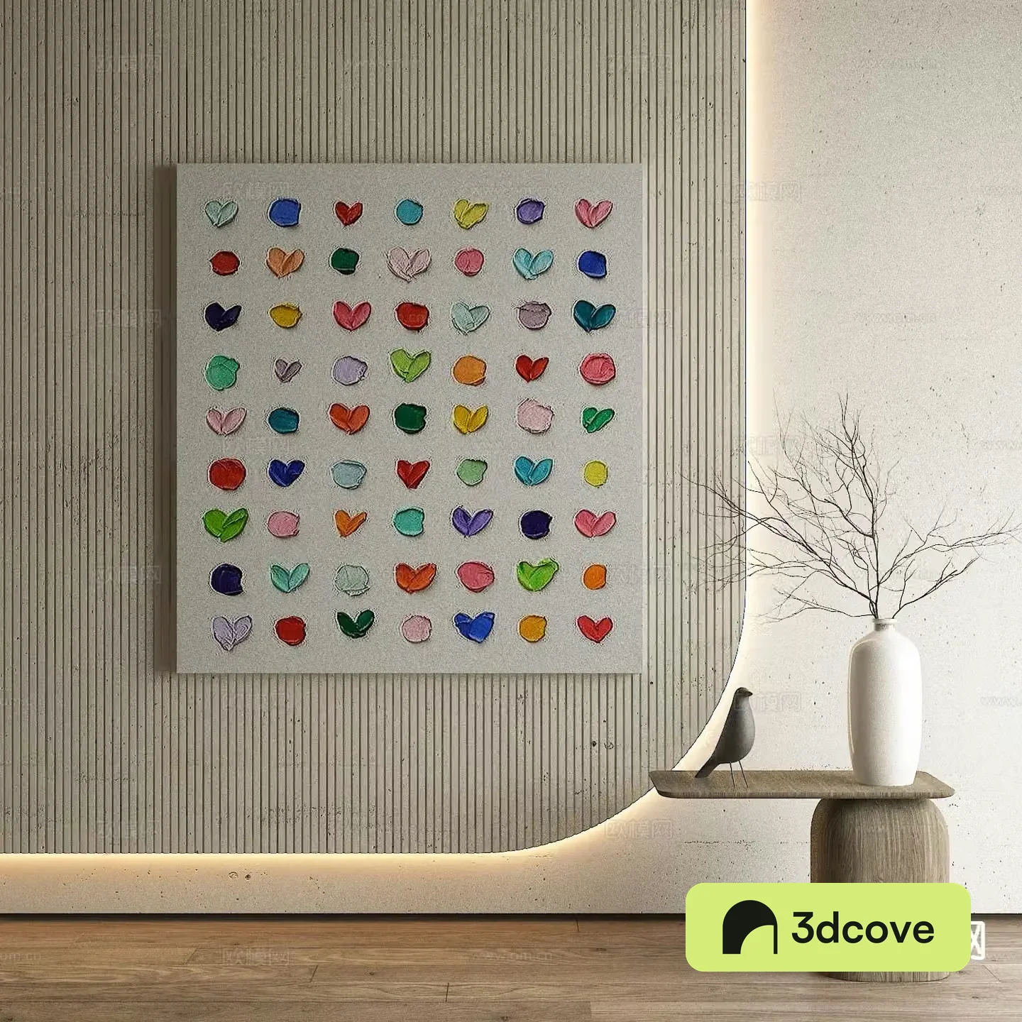 Nordic art painting texture painting decorative painting
