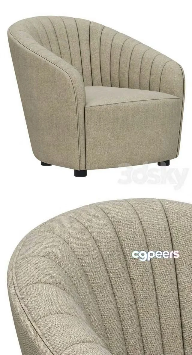 3ds Max Free – Dantone Home Armchair Nest