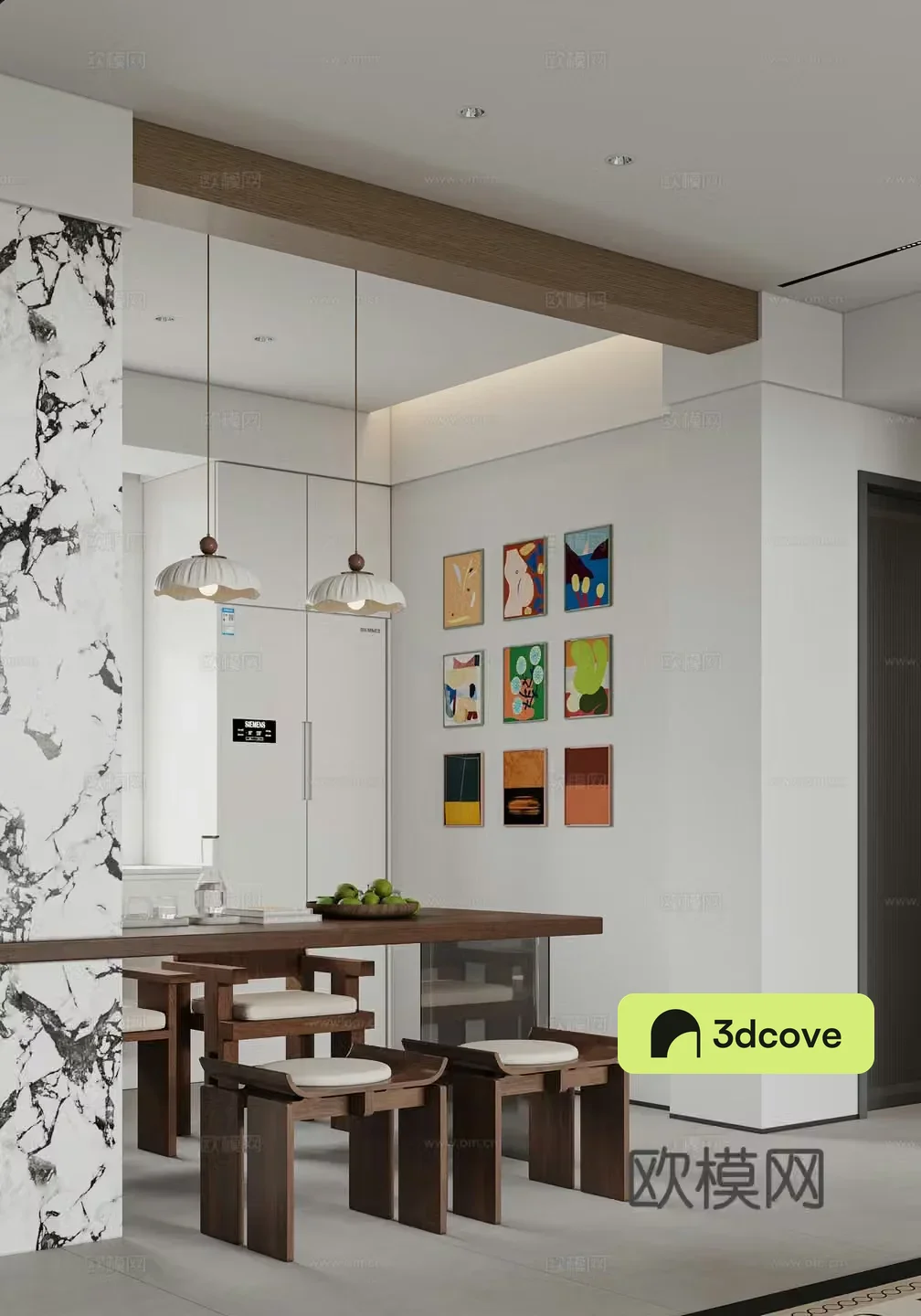 Modern medieval cream style restaurant