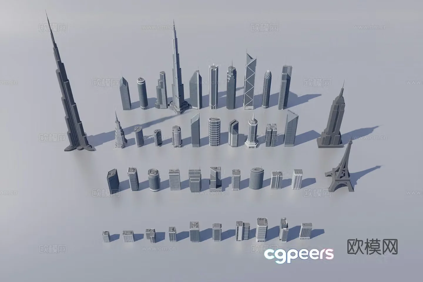 3D model of urban building complex
