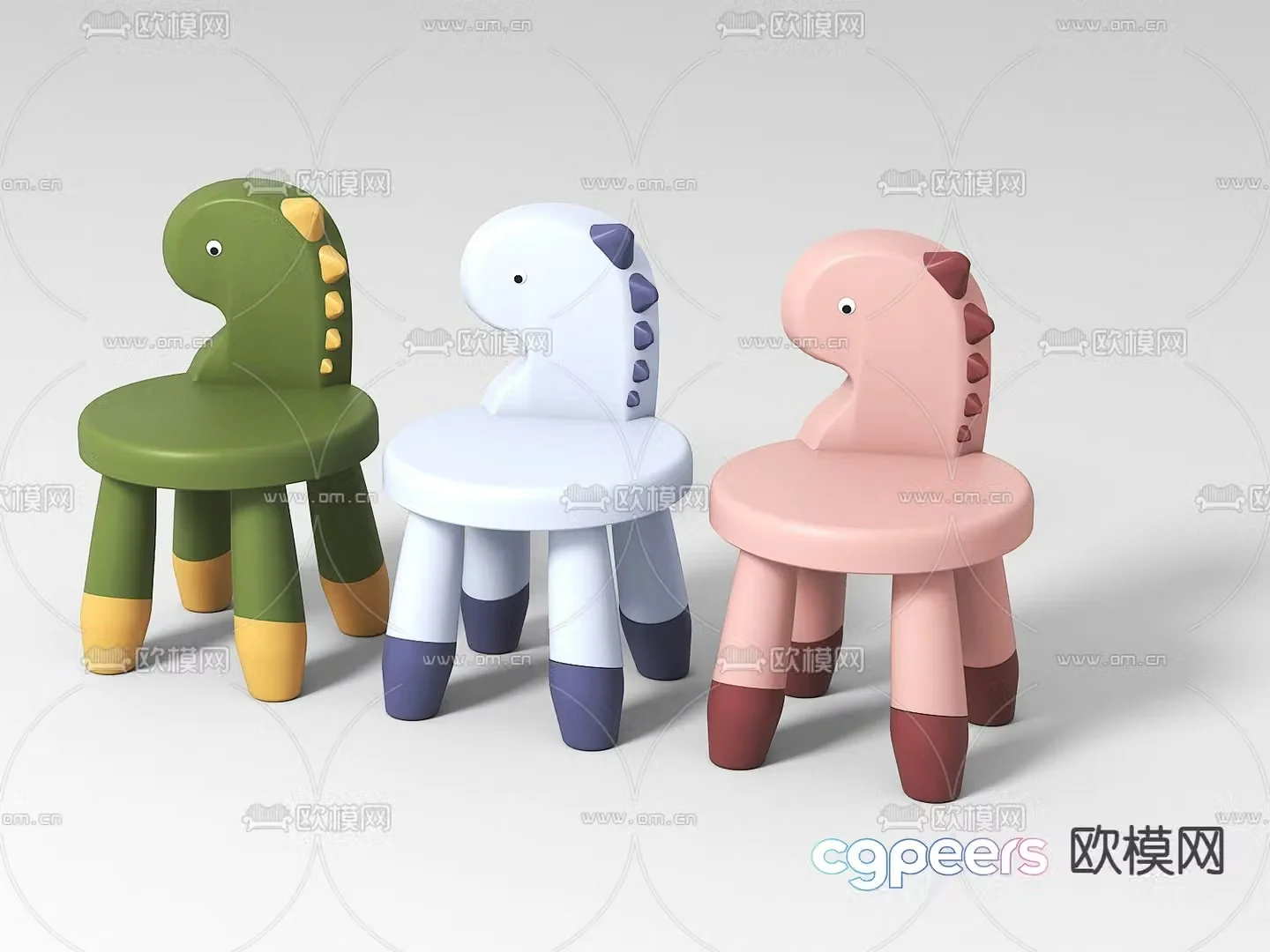 Nordic children’s chair 3d model