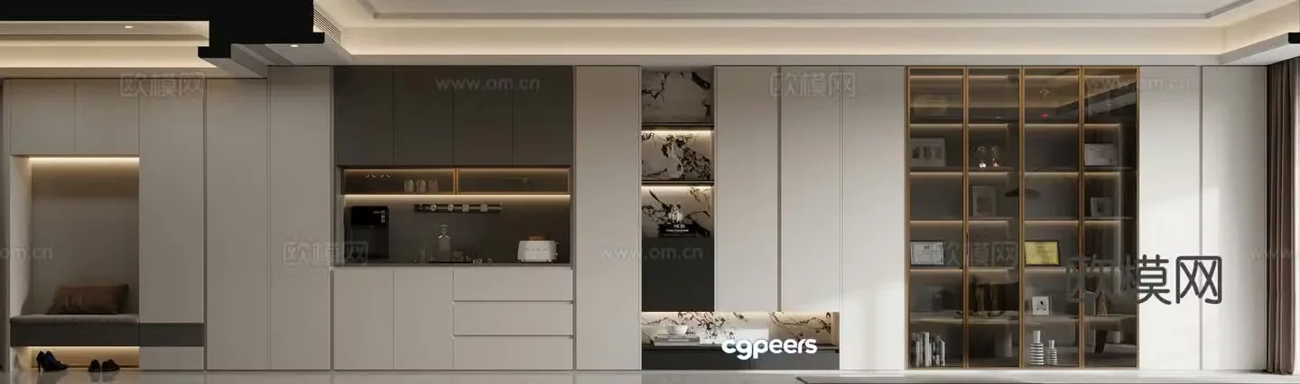 Entrance shoe cabinet Entry shoe cabinet 3D model