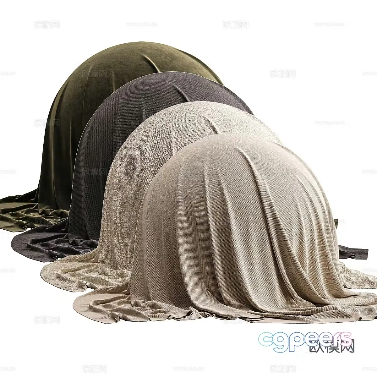 Modern Italian fabric 3d model