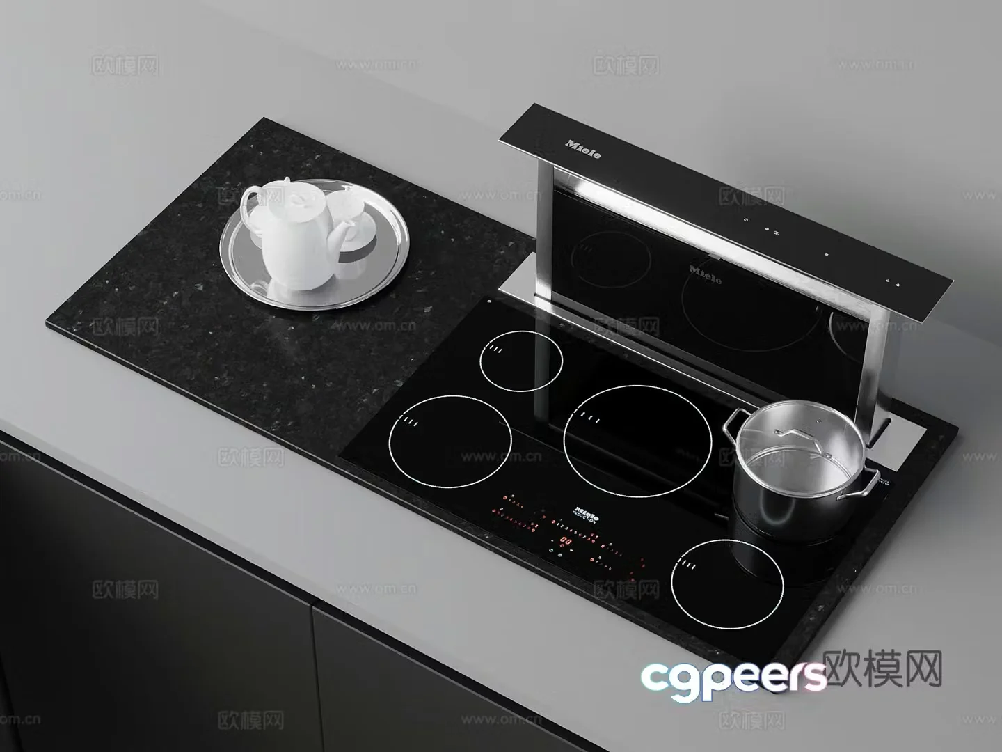 Other electrical appliances Modern induction cooker stove 3D model