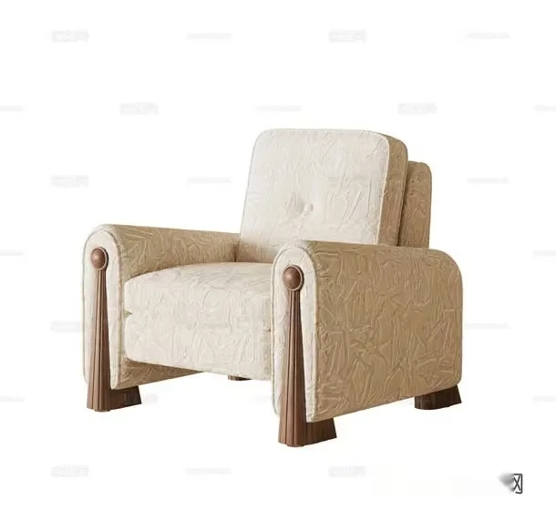 White Patterned Chair 3D Model – 12850 – CORONA Render