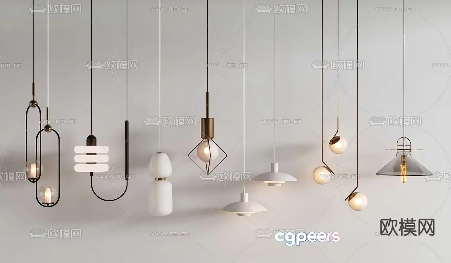 Art chandelier 3d model