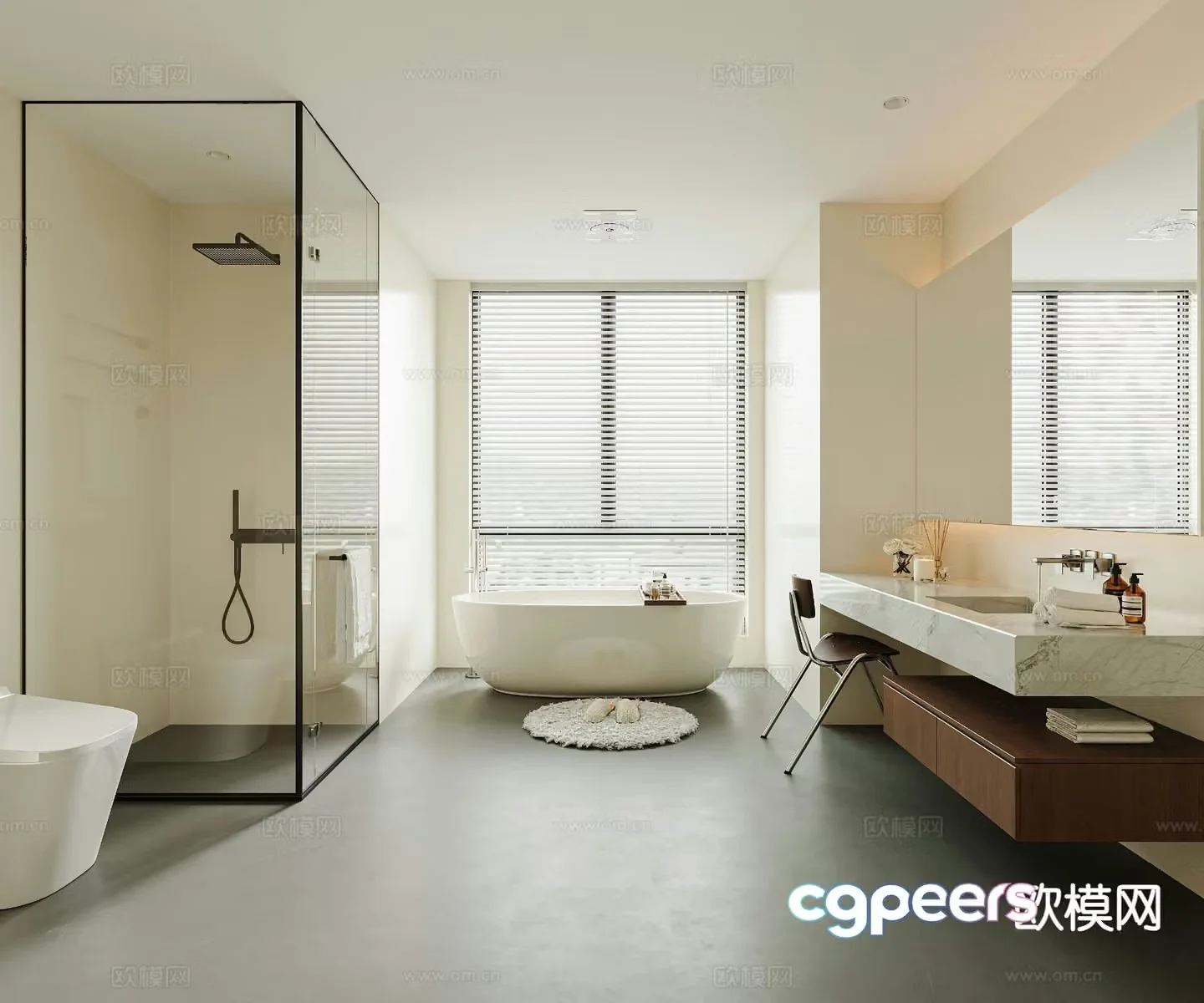 Modern bathroom 3d model