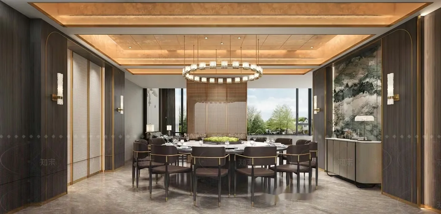 Modern Dining Room 3D Model – 16215 – VRAY Render