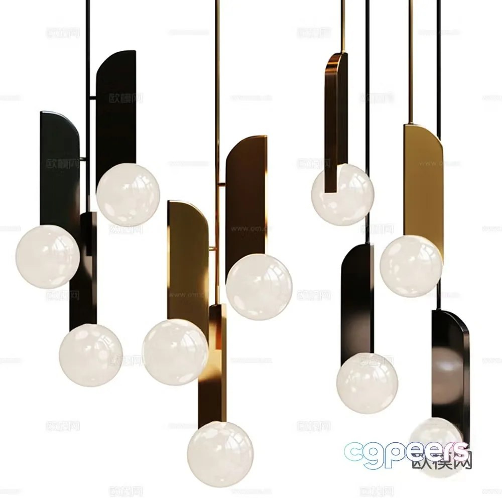 Lamps Chandelier Lighting Decorative Lights 3D Model