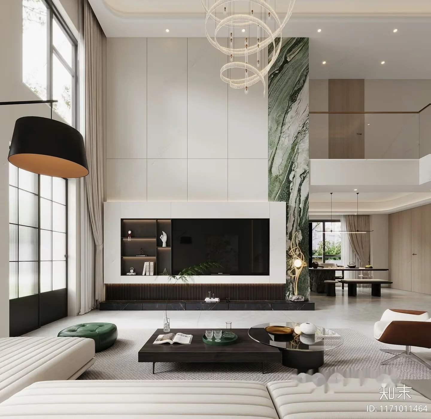 Modern Living Room 3D Model – 17415 – VRAY Render