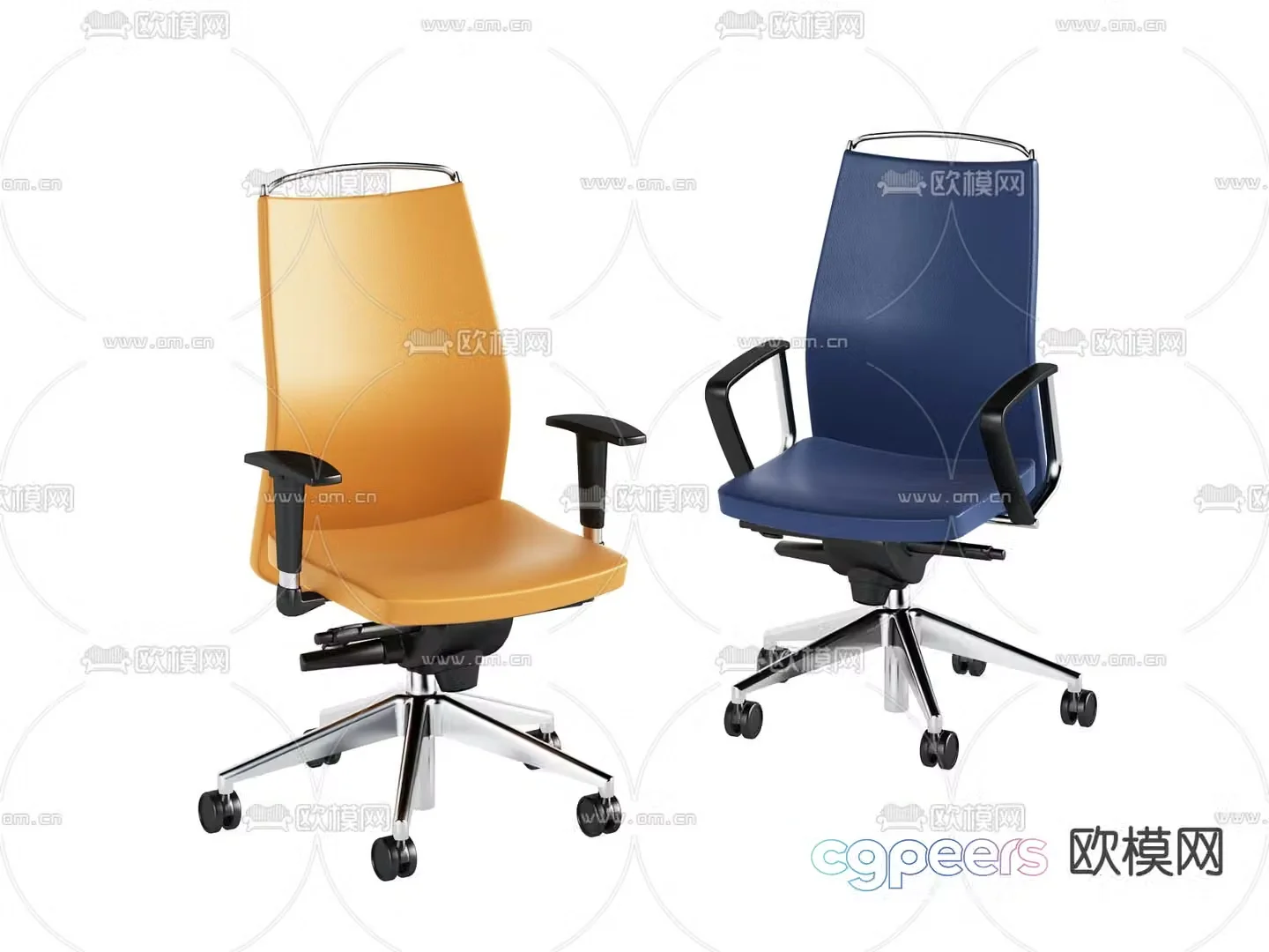 Office chair conference chair staff chair 3d model
