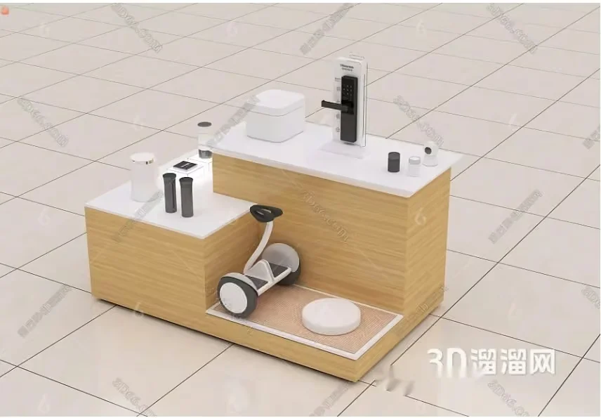 A 3D Rendering Of A Display Case 3D Model – 9364 – VRAY Render