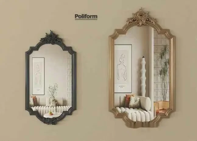 Two Ornate Mirrors 3D Model – 9728 – VRAY Render
