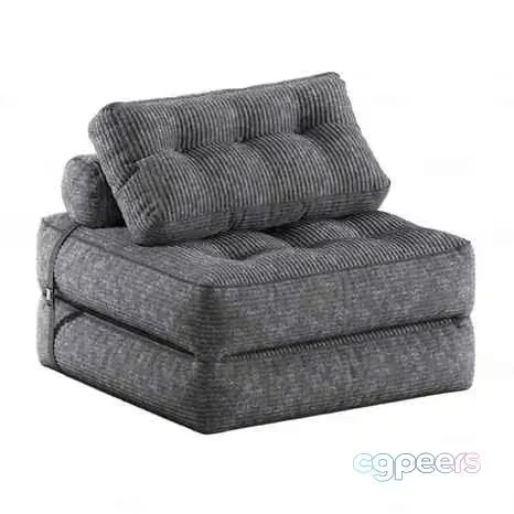 Gray Corduroy Chair 3D Model – 5667 – VRAY Render