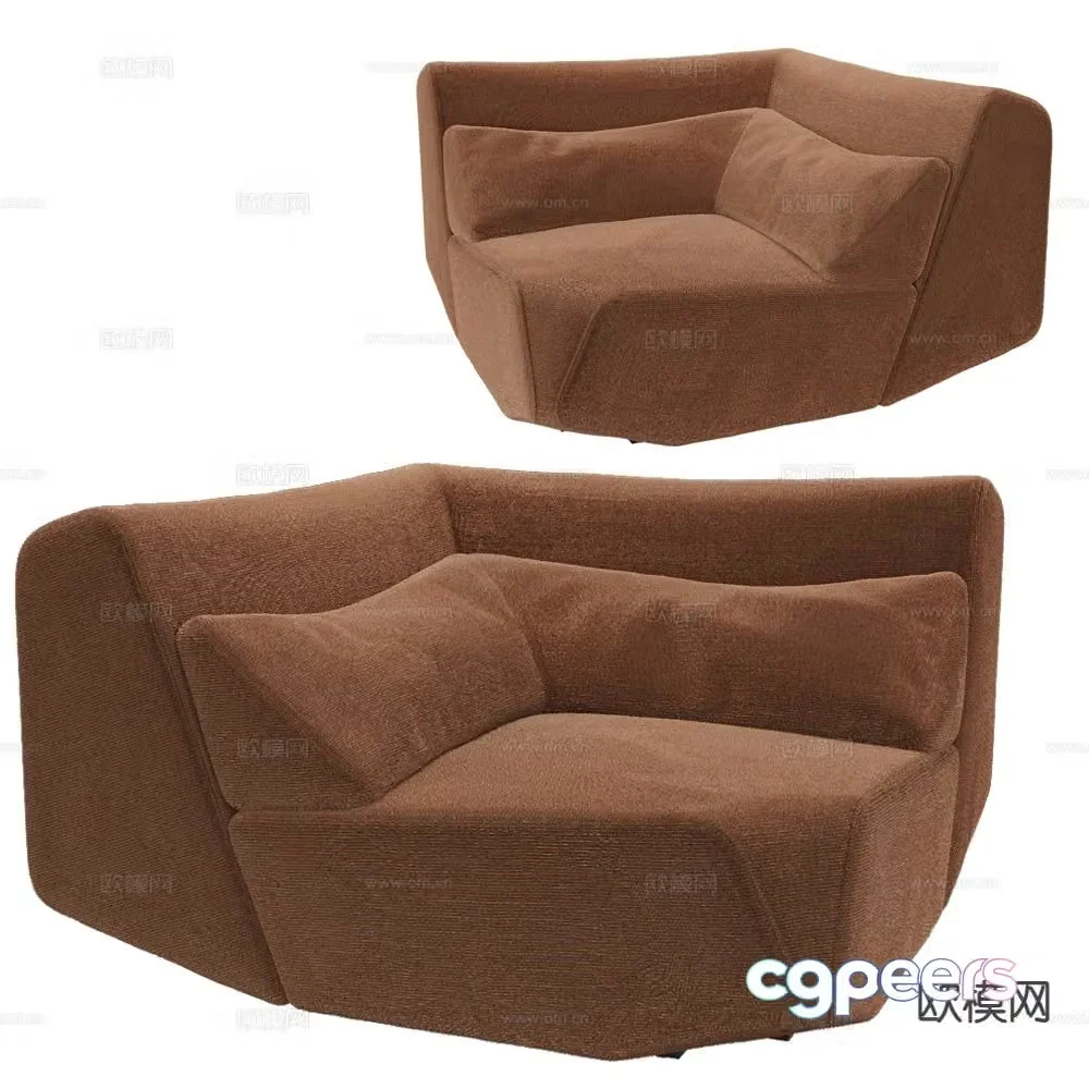 Prostoria beanbag sofa single sofa 3d model