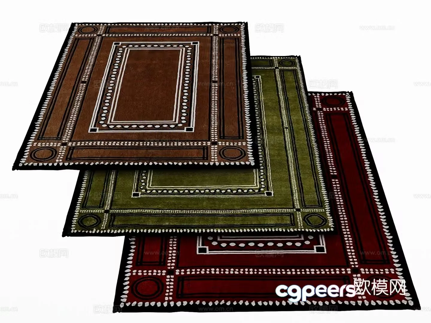 Modern carpet 3d model