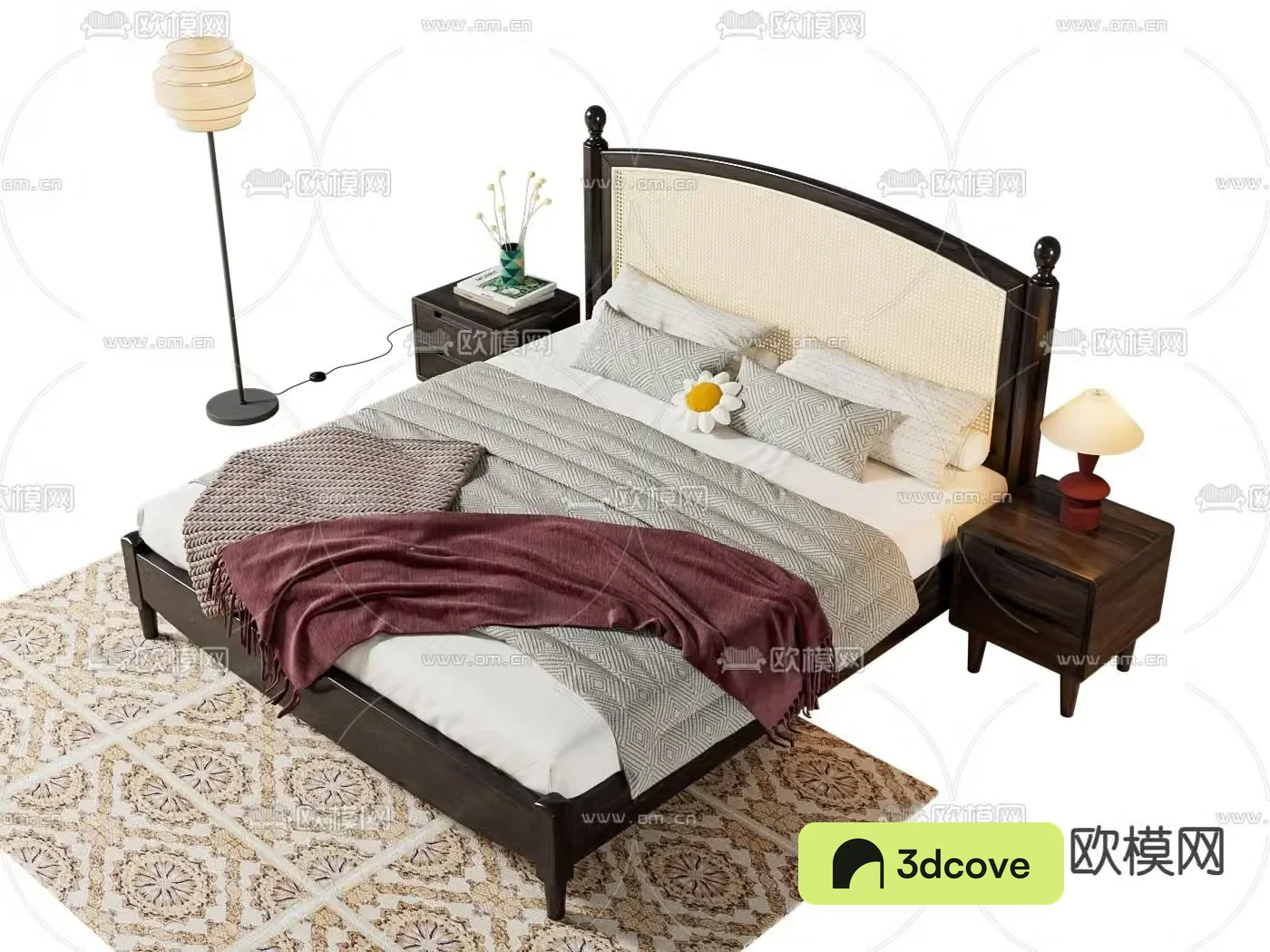 Medieval style double bed